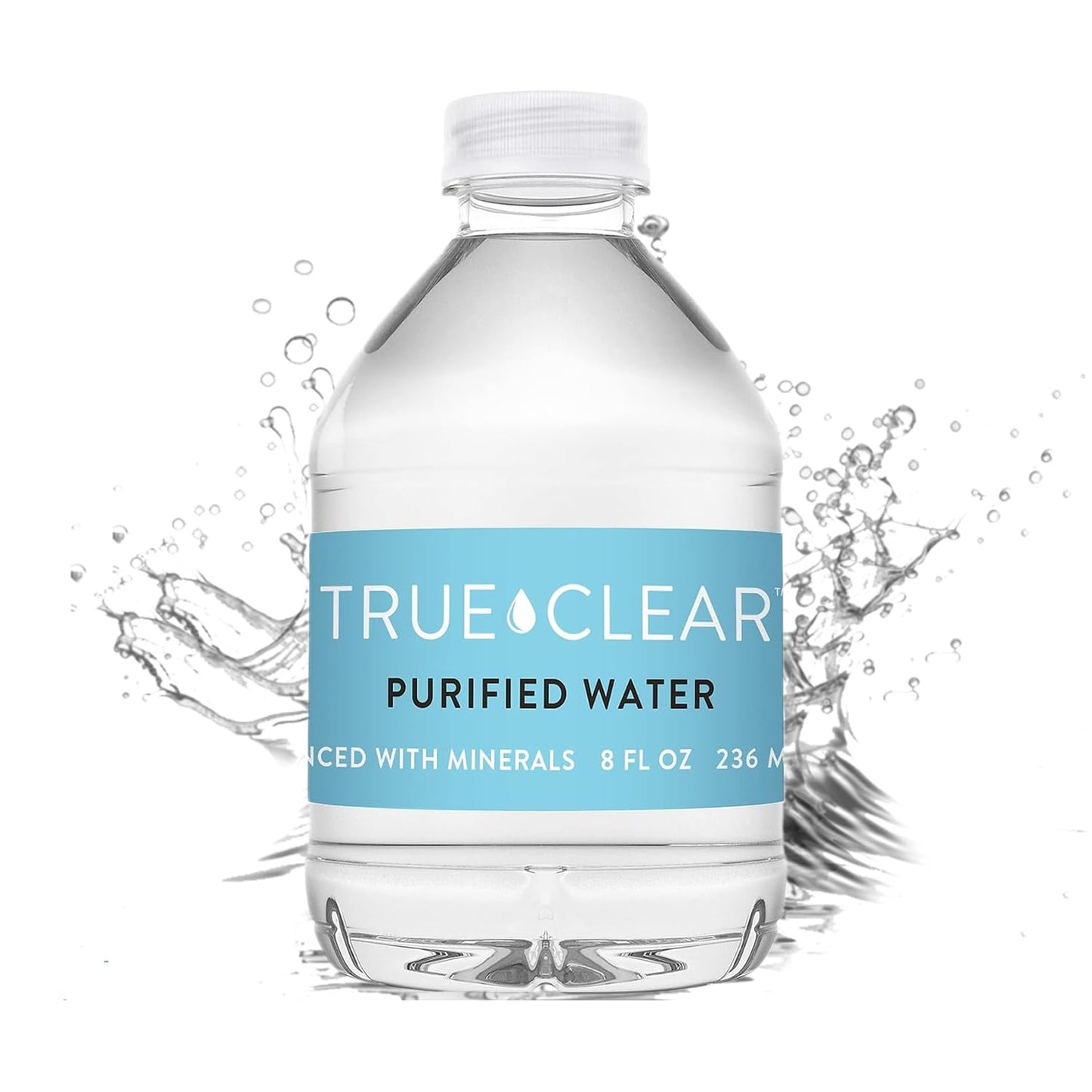 Staples True Clear Purified Water, BPA Free Recyclable Mini Bottles, Easy to Carry, 8 Fl Oz, 24-Pack