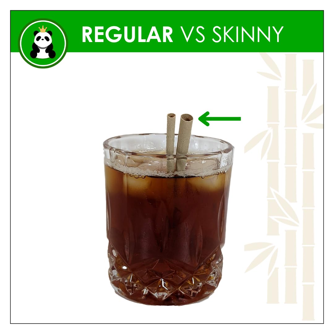 Pandaboard™ Compostable Bamboo Cocktail Straws/Stirrers (Short) - Unwrapped - bag of 250