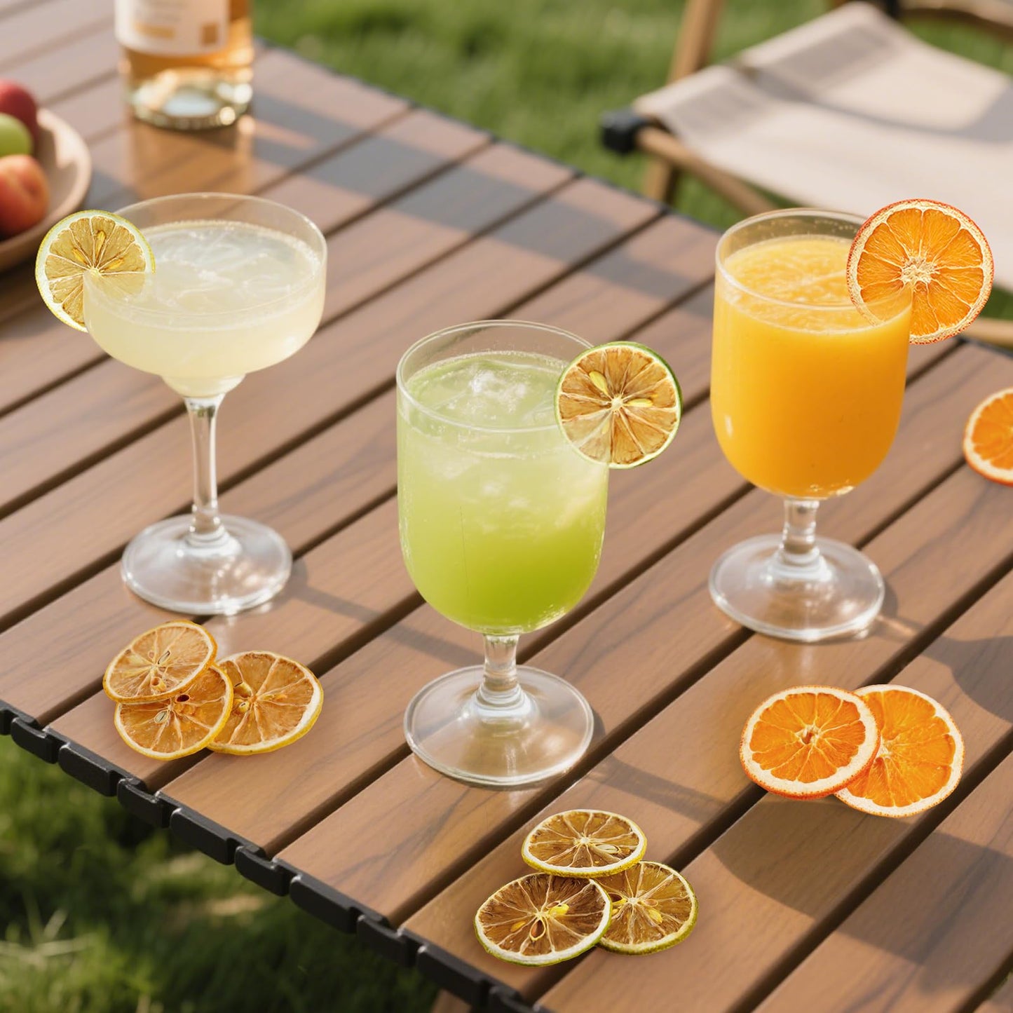 3-Pack Dehydrated ORANGE,LEMON & LIME,9oz total,Premium Craft Cocktail Garnish With10 Pcs Drink Umbrellas Picks And 1 Fruit Clips,for Tea, Beverages, and More Craft Cocktail Home Mixologist,Bartender Garnishes Dried Fruit