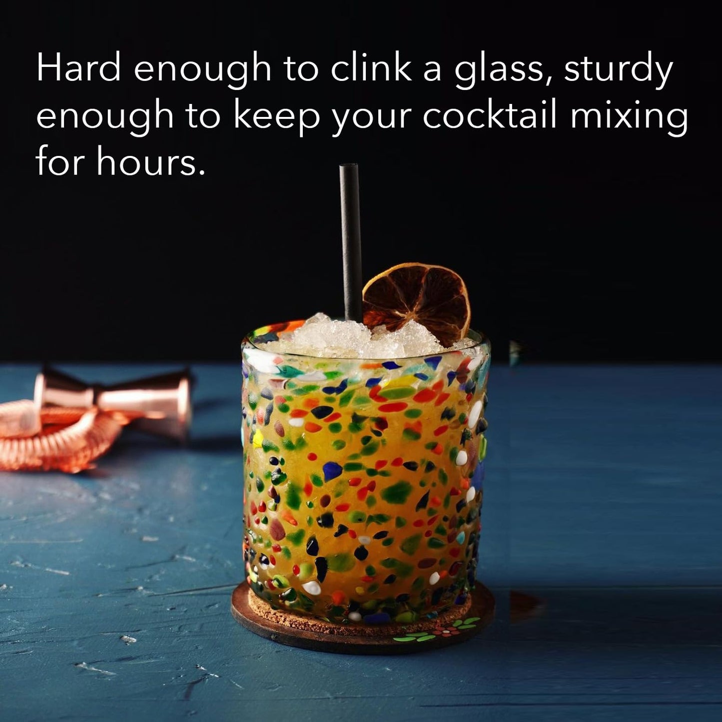 imPASTA Straws Biodegradable Cocktail Straws 5.5 Inch - 100 Count, Vegan-Friendly, Gluten-Free & Compostable, Never Cracks, 100% Flavourless, Eco-Friendly Drinking Straws Alternative to Plastic Straws