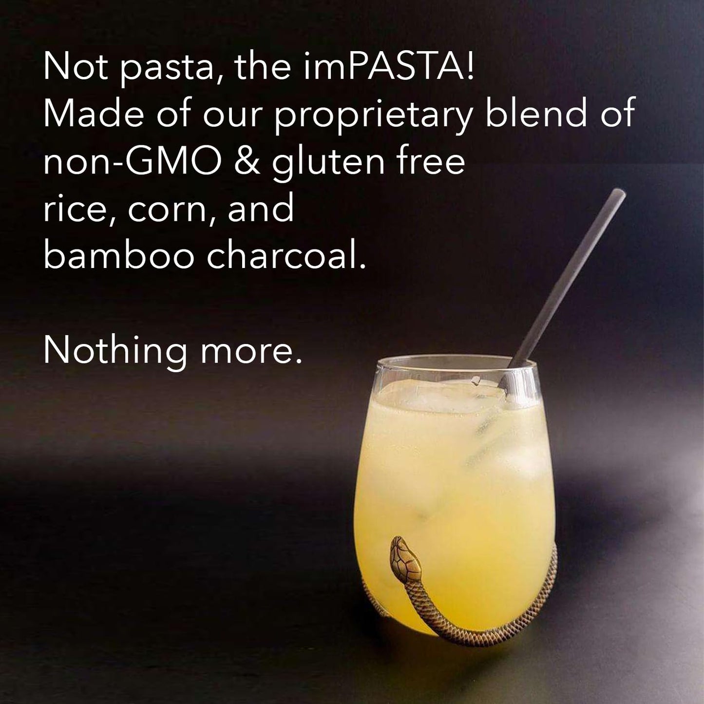 imPASTA Straws Biodegradable Cocktail Straws 5.5 Inch - 100 Count, Vegan-Friendly, Gluten-Free & Compostable, Never Cracks, 100% Flavourless, Eco-Friendly Drinking Straws Alternative to Plastic Straws
