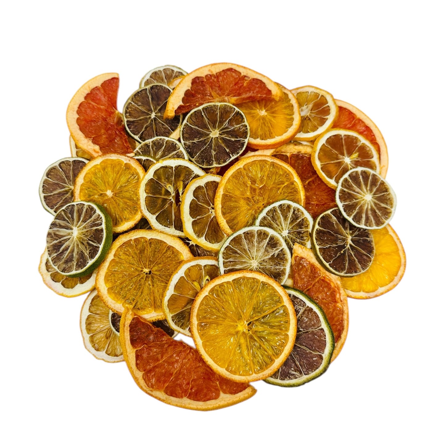 Utama Dehydrated Citrus - 50+ Piece Dried Lemon/Lime/Orange/Grapefruit - Cocktail/Food Garnishing - Citrus Potpourri - Mixed Dried Fruit Box