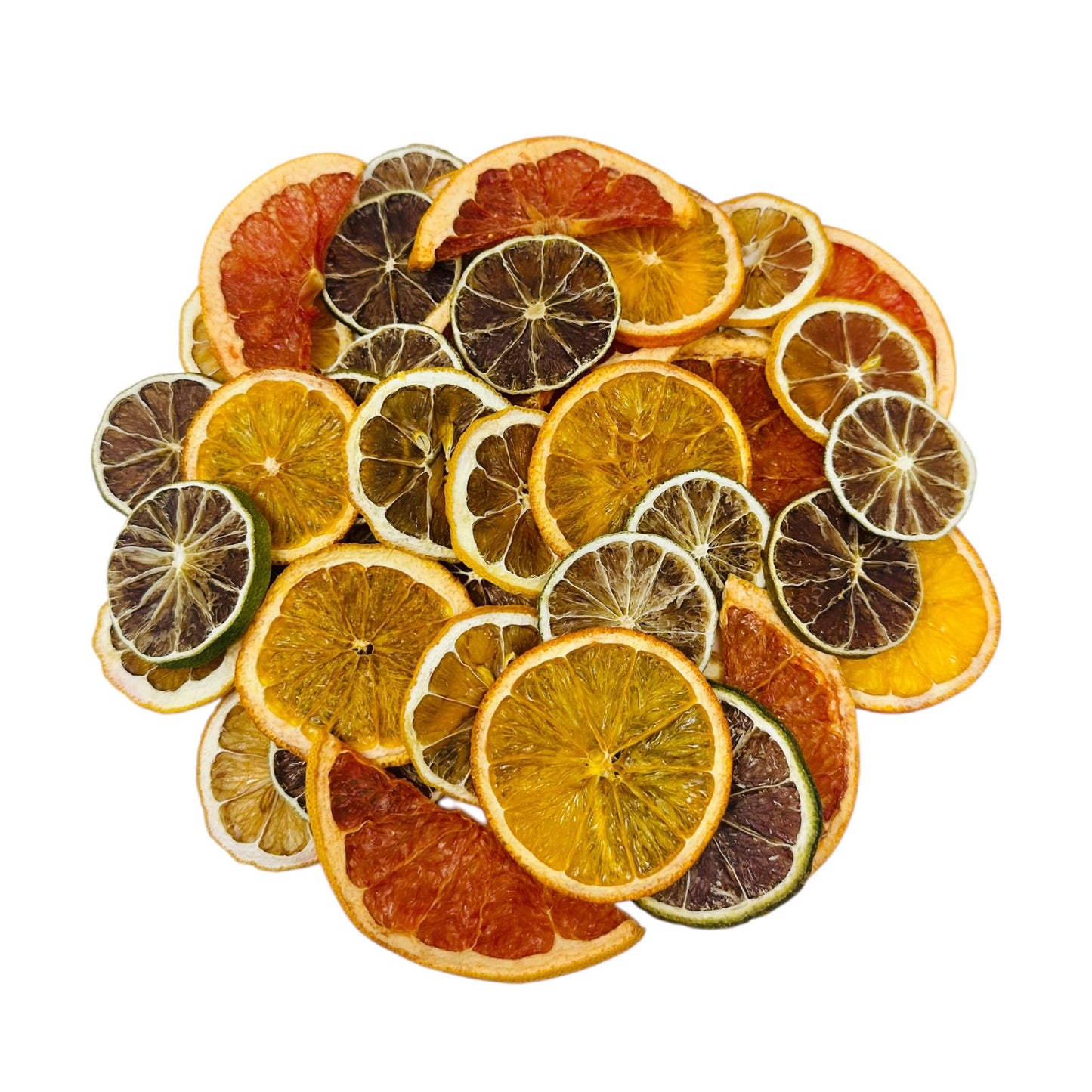 Utama Dehydrated Citrus - 50+ Piece Dried Lemon/Lime/Orange/Grapefruit - Cocktail/Food Garnishing - Citrus Potpourri - Mixed Dried Fruit Box